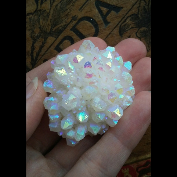 💖💜Aura Quartz Crystal Cluster - S - Picture 6 of 14